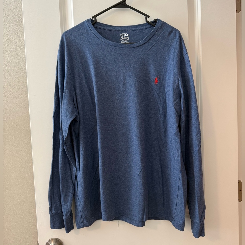 Polo by Ralph Lauren Men's Blue Long Sleeve Tee